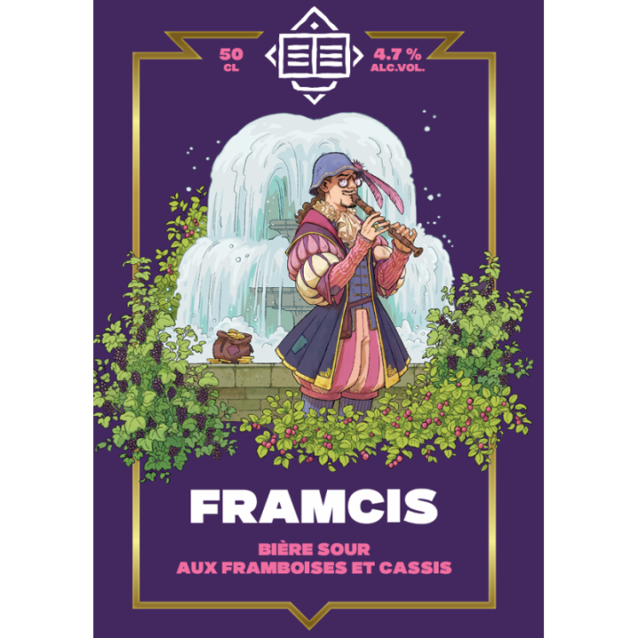 FRAMCIS ,  Sour (Bière acidulée), framboise & cassis | Codex
